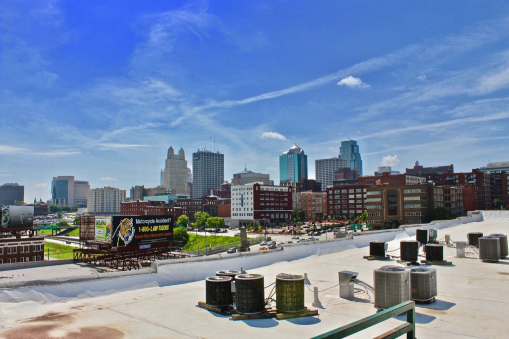 best apartments to watch kansas city fireworks - landmark lofts view 